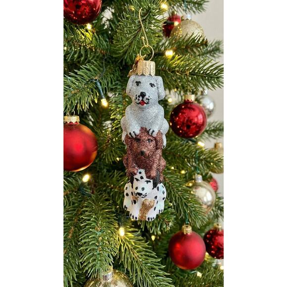 🔥 RARE Neiman Marcus Triple Puppy Christmas Ornament — 2010 Collector’s GEM 🔥 - Picture 1 of 10